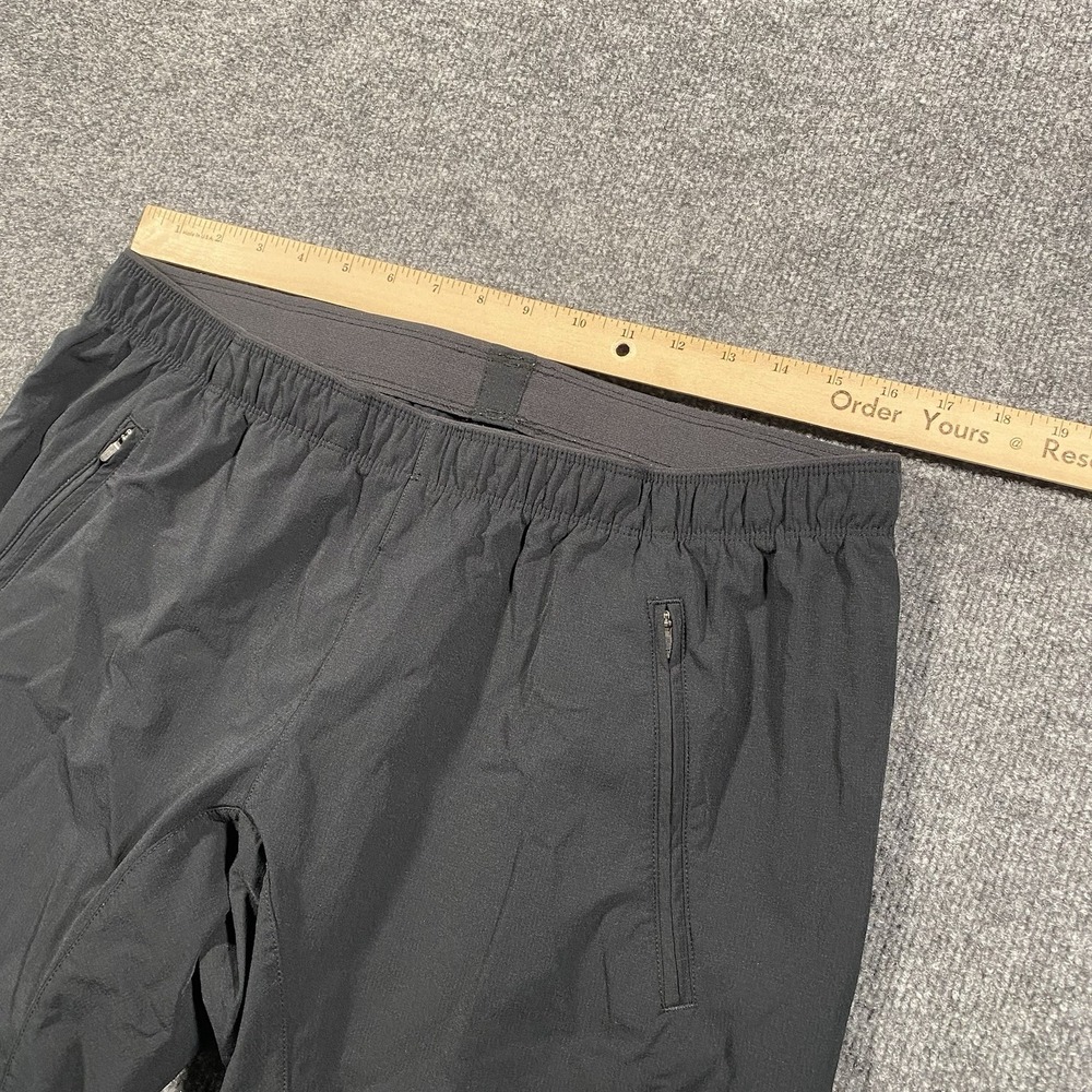 Paskho Pants Mens M Black Tech Minimalist Performance Stretch 32x32 Windbreaker - Picture 7 of 12